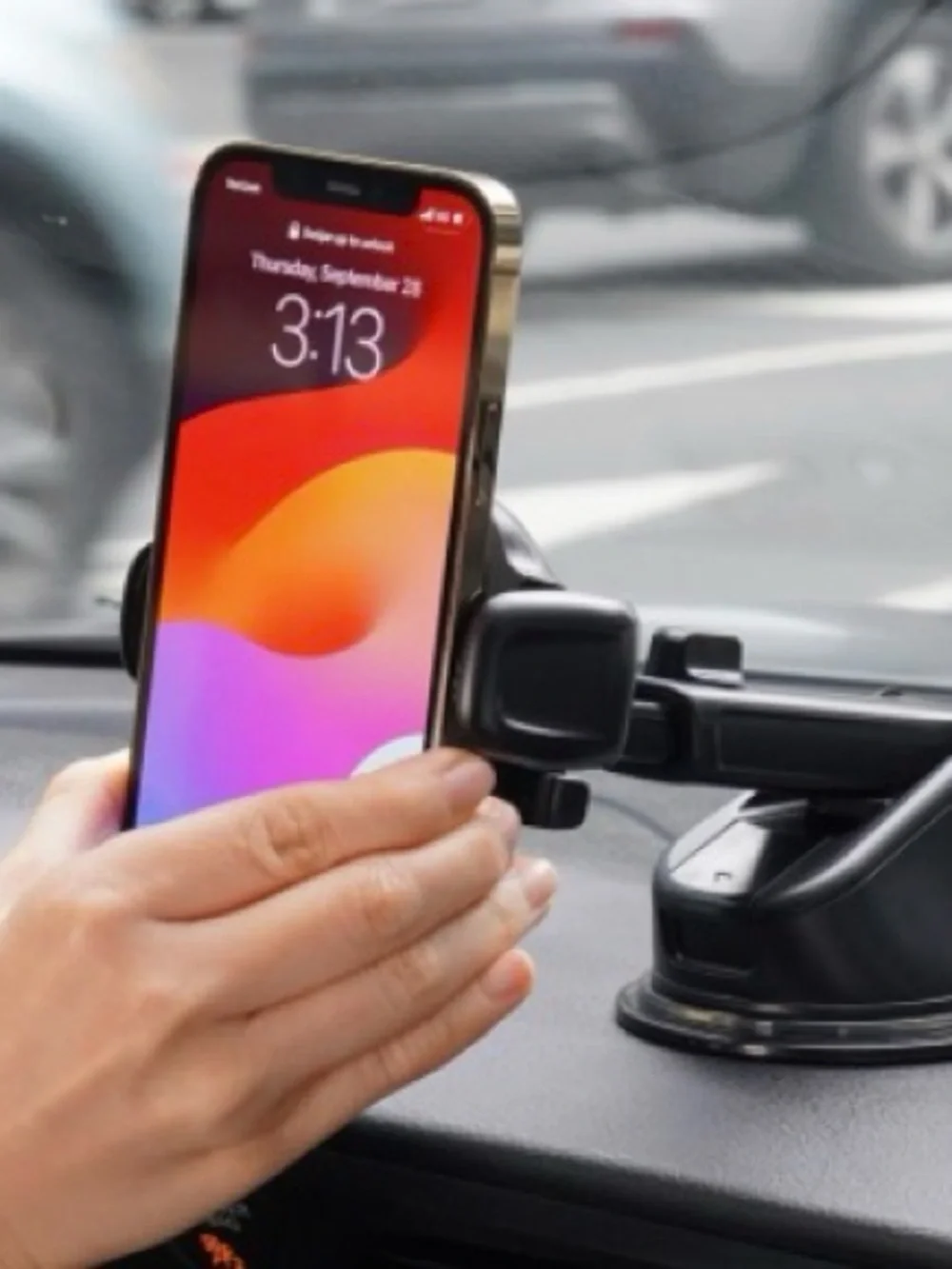 iOttie Car Phone Mount - Black, Universal Adjustable Smartphone Holder